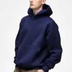 500GSM Heavy Weight Fashion Men's Hoodies New Autumn Winter Casual Thick Cotton Men's Top Solid Color Hoodies Sweatshirt Male - Image 2