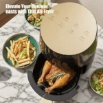 1.19-Gallon Air Fryer: Features a smart touch screen with color icons, multiple preset recipes, and manual adjustment functions for quick and effortless cooking. Dishwasher-safe; ideal for home use, gatherings, and as a versatile kitchen appliance—serving - Image 9