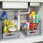 Under Sink Organizers, Metal Pull Out Under Sink Organizers,Storage Shelves with Sliding Drawer,Under Sink Storage for Kitchen - Image 5