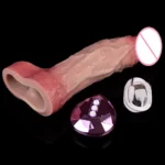 SXXY Vibrate Penis Sleeve Extensions Condom Silicone Male Dick Extender Sheath With 10 Modes Vibration For Couples Pleasure