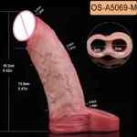 SXXY Vibrate Penis Sleeve Extensions Condom Silicone Male Dick Extender Sheath With 10 Modes Vibration For Couples Pleasure