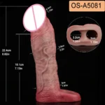 SXXY Vibrate Penis Sleeve Extensions Condom Silicone Male Dick Extender Sheath With 10 Modes Vibration For Couples Pleasure