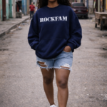 ROCKFAM Women’s Oversized Crewneck Sweatshirt