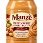 Manzè Sweet Creamy Peanut Butter – Ultra Smooth, 16 oz (454 g)