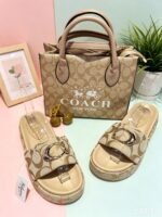 Women’s Monogram Platform Slide Sandals - Image 2