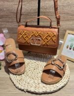 Women’s Casual Sandals & Handbag Set - Image 4
