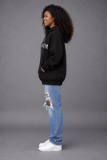 ROCKFAM Men’s Oversized Graphic Hoodie – Black - Image 7