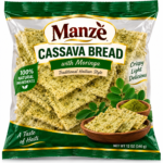 Manzè Cassava Bread with Moringa – Traditional Haitian Style, 12 oz (340 g)