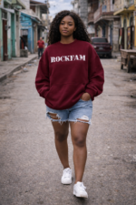 ROCKFAM Women’s Oversized Crewneck Sweatshirt - Image 4