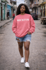ROCKFAM Women’s Oversized Crewneck Sweatshirt - Image 6