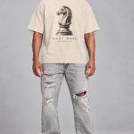 Men’s Oversized Chess Graphic T-Shirt – Next Move
