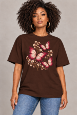 Women’s Oversized T-Shirt – Butterfly Blossom - Image 5
