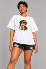 Women’s Oversized Graphic T-Shirt – Urban Muse - Image 3