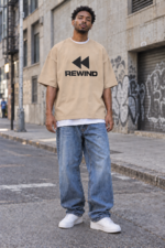 REWIND Unisex Oversized Graphic T-Shirt - Image 2