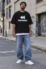 REWIND Unisex Oversized Graphic T-Shirt - Image 9