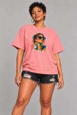 Women’s Oversized Graphic T-Shirt – Urban Muse - Image 4