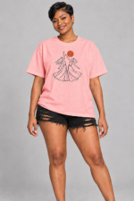 Women’s Oversized Graphic T-Shirt – Dancing Under the Sun
