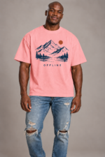 Men’s Oversized Graphic T-Shirt – Offline - Image 3