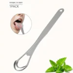 Stainless Steel Tongue Scraper Set with Portable Case Odorless, Oral Care Tool for Fresh Breath Tongue Cleaning Plate - Image 8