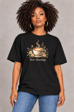 Women’s Oversized T-Shirt – Slow Mornings - Image 2
