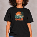 Women’s Oversized Graphic T-Shirt – Soleil Sunset
