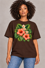 Women’s Oversized T-Shirt – Tropical Bloom