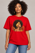 Women’s Oversized T-Shirt – Afro Queen - Image 3